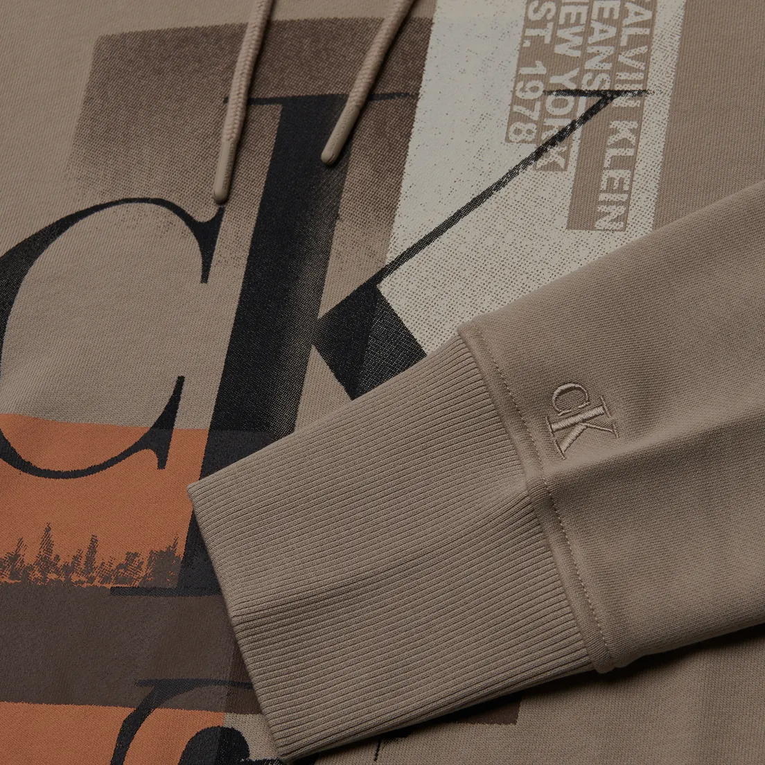 Calvin Klein Jeans Мужская толстовка Connected Layer Landscape Hoodie