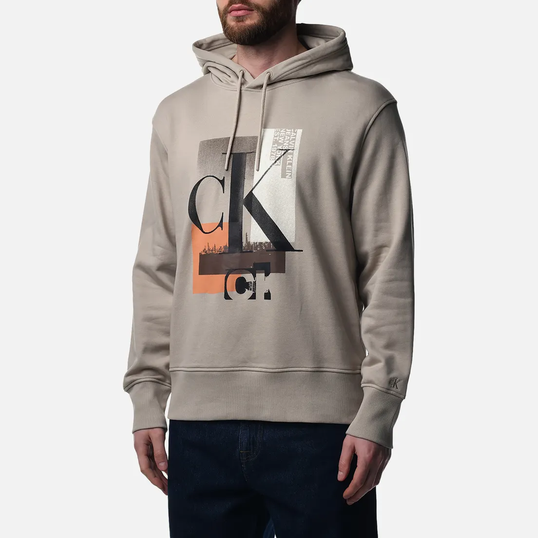 Calvin Klein Jeans Мужская толстовка Connected Layer Landscape Hoodie