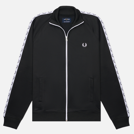 Мужская олимпийка Fred Perry Taped Track, цвет чёрный, размер XXL