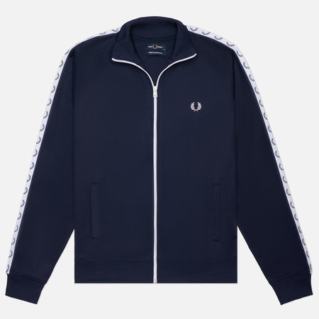 Мужская олимпийка Fred Perry Taped Track, цвет синий, размер S