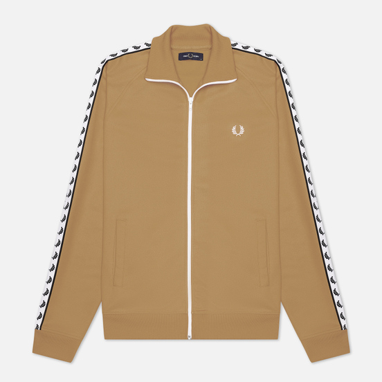 Мужская олимпийка Fred Perry Laurel Wreath Tape Warm Stone
