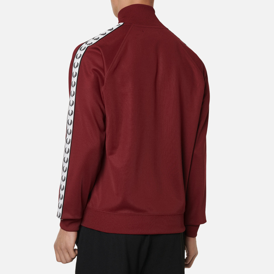 Мужская олимпийка Fred Perry Laurel Wreath Tape Track Tawny Port