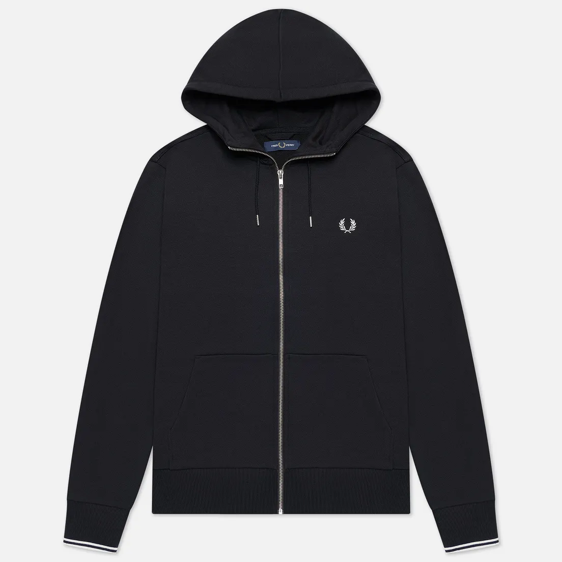 Fred Perry Мужская толстовка Zip Through Hoodie