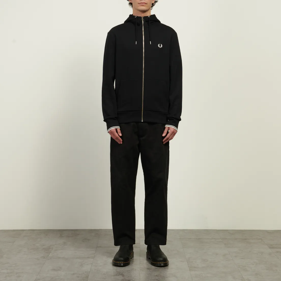 Fred Perry Мужская толстовка Zip Through Hoodie