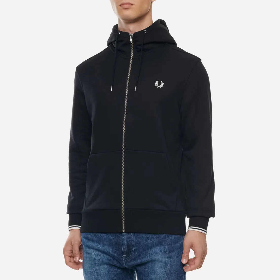 Fred Perry Мужская толстовка Zip Through Hoodie