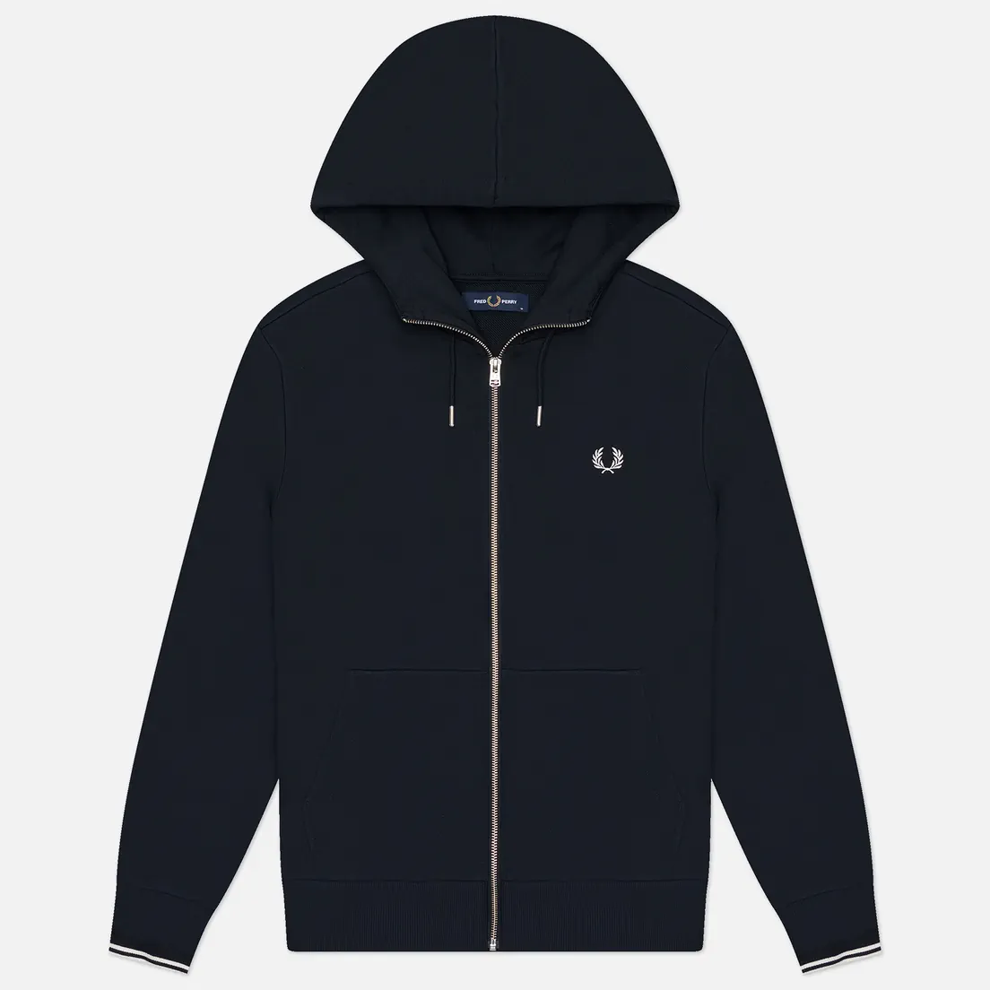 Fred Perry Мужская толстовка Zip Through Hoodie