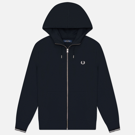 Мужская толстовка Fred Perry Zip Through Hoodie, цвет синий, размер XL