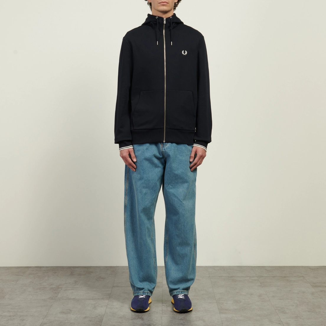 Fred Perry Мужская толстовка Zip Through Hoodie