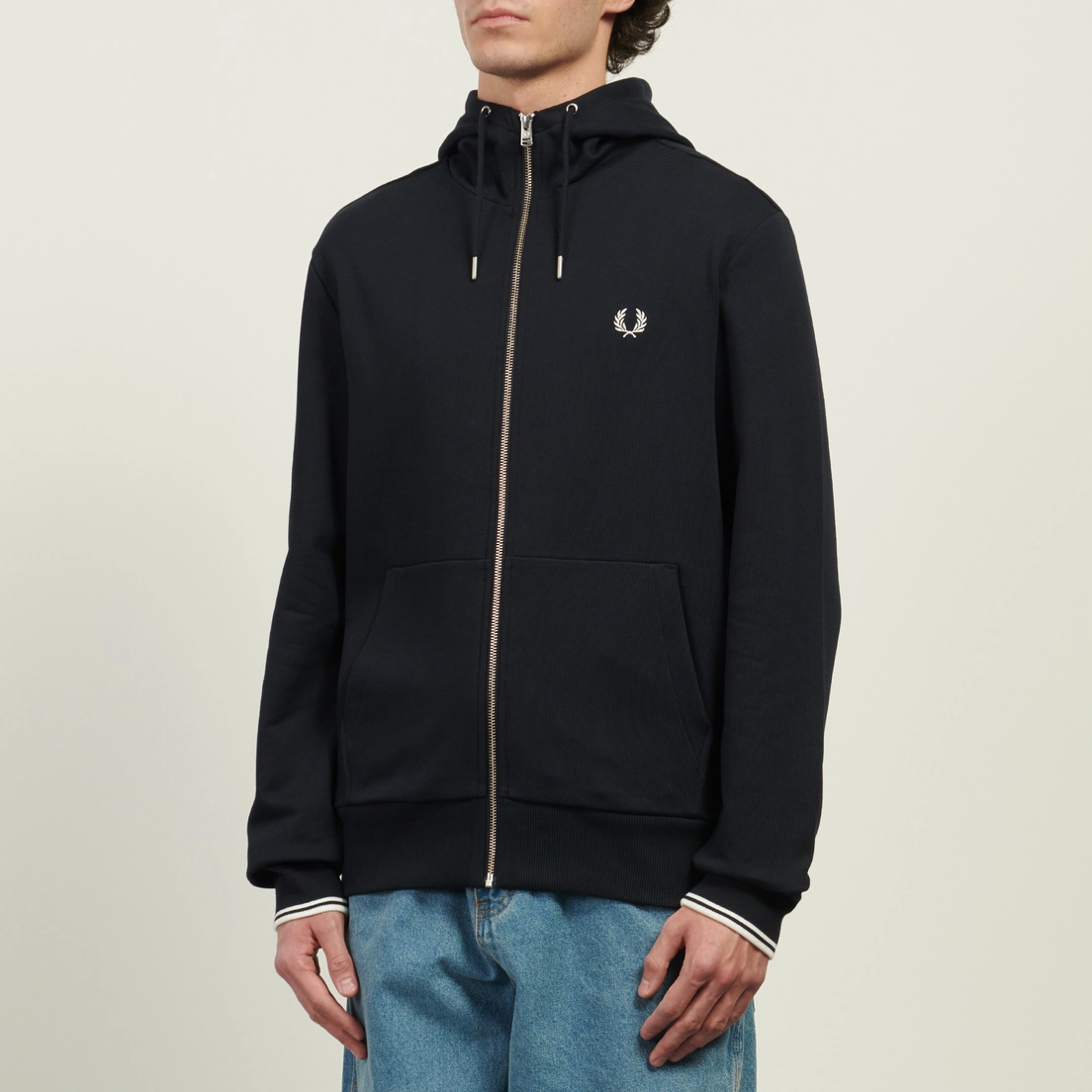 Fred Perry Мужская толстовка Zip Through Hoodie