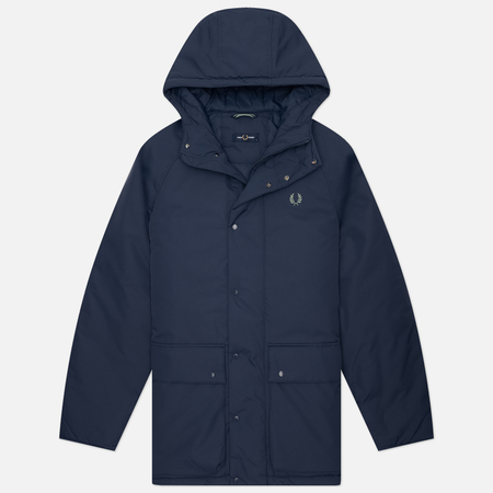 Мужская куртка парка Fred Perry Padded Zip Through, цвет синий, размер L
