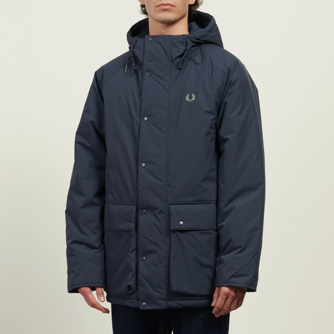 Fred Perry Мужская куртка парка Padded Zip Through