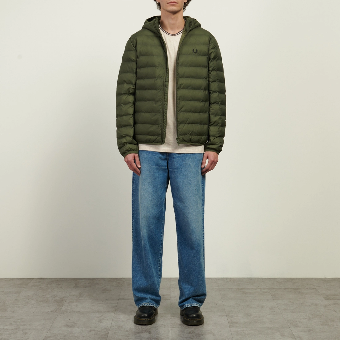 Fred Perry Мужской пуховик Hooded Insulated