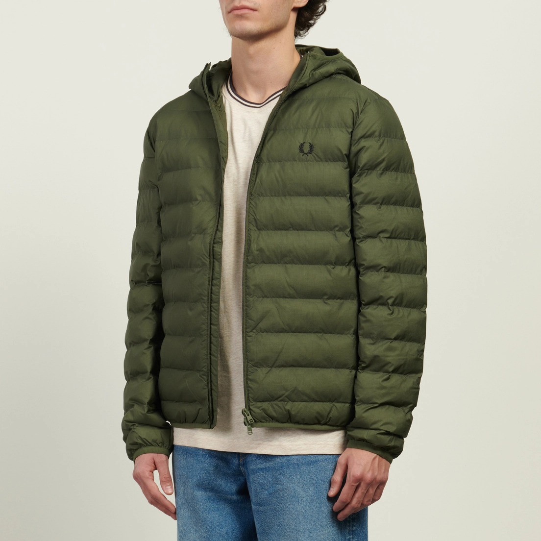 Fred Perry Мужской пуховик Hooded Insulated