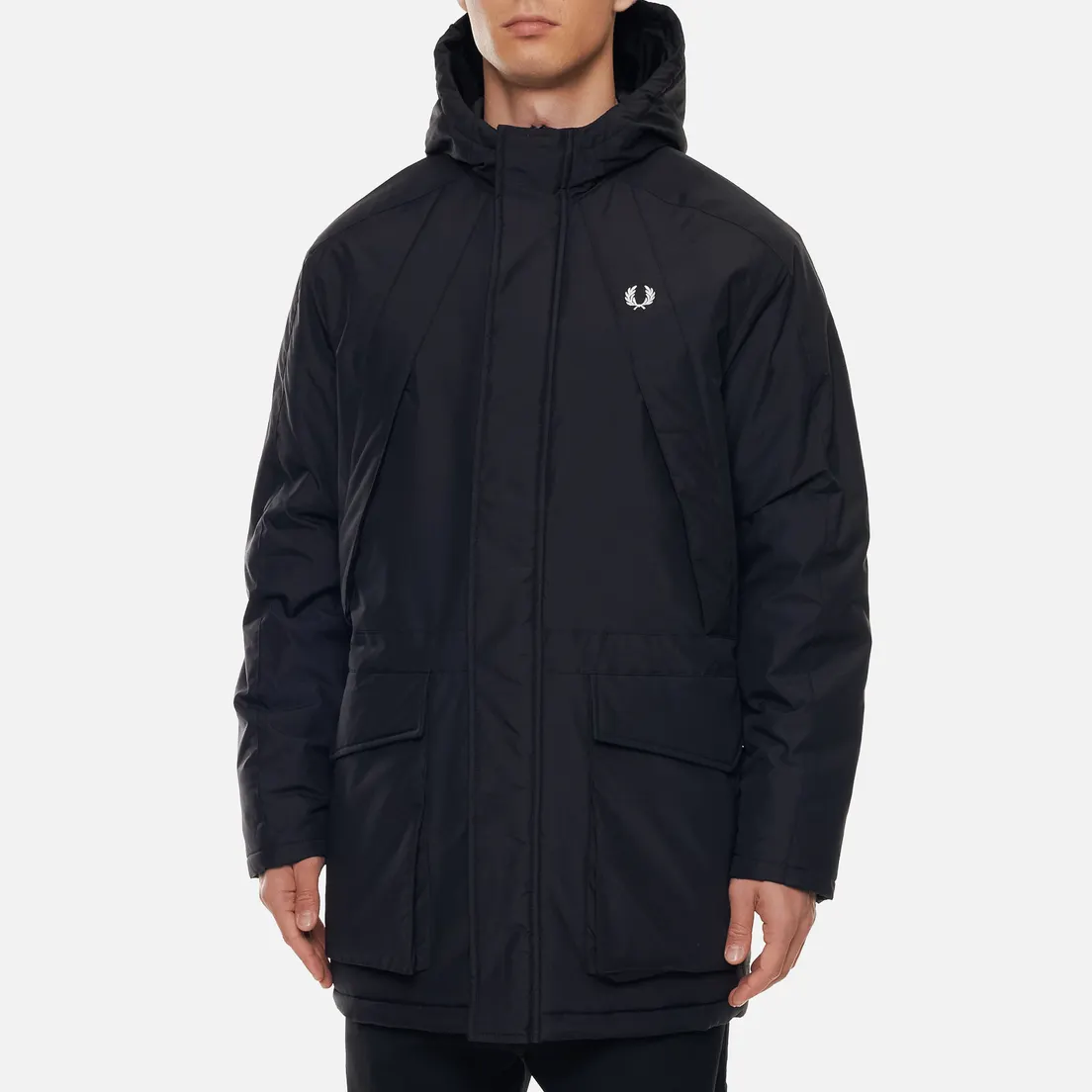 Fred Perry Мужская куртка парка Padded Zip Through