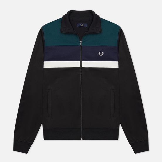 Мужская олимпийка Fred Perry Colourblock Track Black