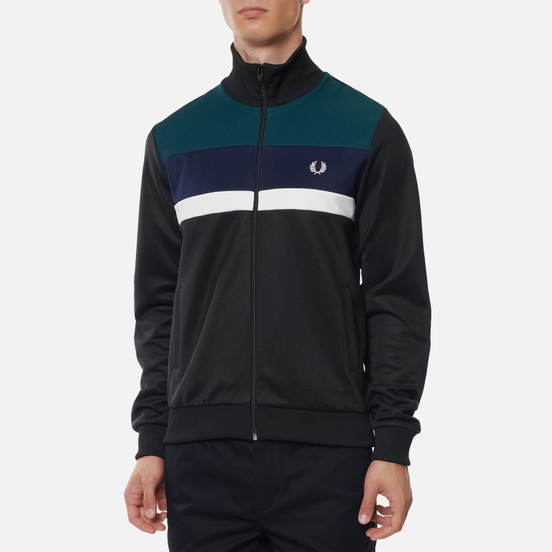 Мужская олимпийка Fred Perry Colourblock Track Black