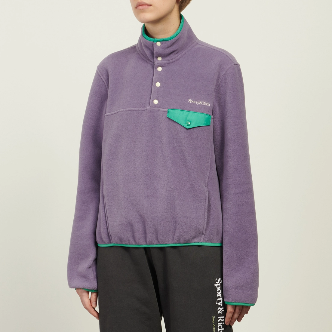 Sporty & Rich Женская толстовка Serif Logo Polar