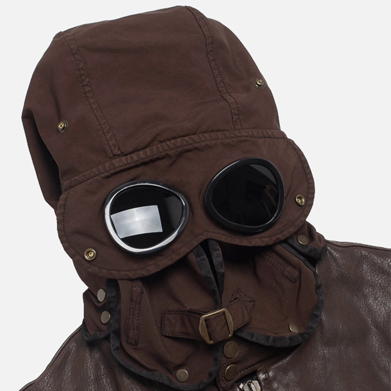 C.P. Company Мужская куртка Leather Goggle Jacket