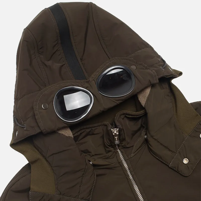 C.P. Company Мужская куртка NYCRA Nylon Shell Polar Fleece Lined Goggle Jacket