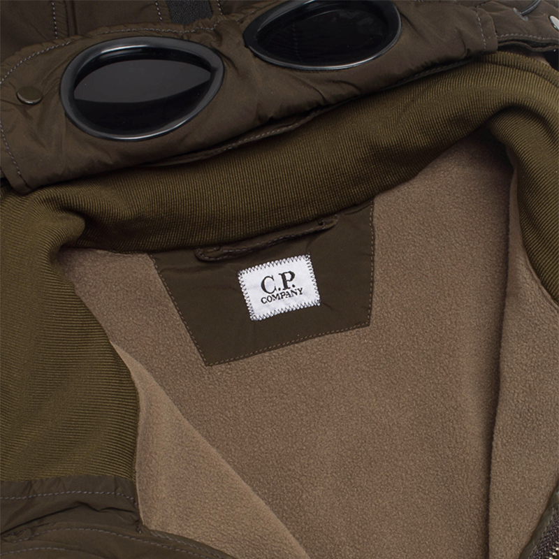 C.P. Company Мужская куртка NYCRA Nylon Shell Polar Fleece Lined Goggle Jacket
