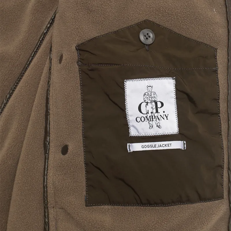 C.P. Company Мужская куртка NYCRA Nylon Shell Polar Fleece Lined Goggle Jacket