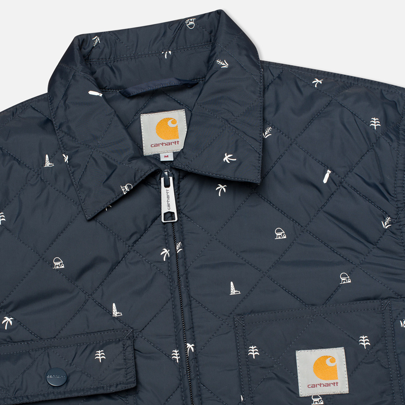Carhartt WIP Мужская стеганая куртка Pender Economy Print
