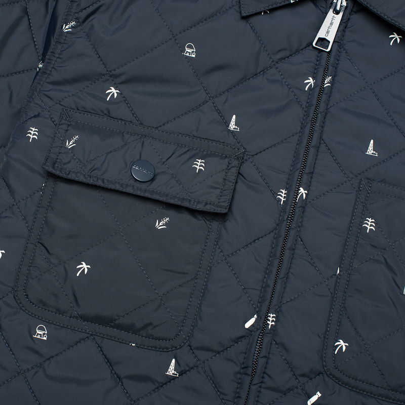 Carhartt WIP Мужская стеганая куртка Pender Economy Print