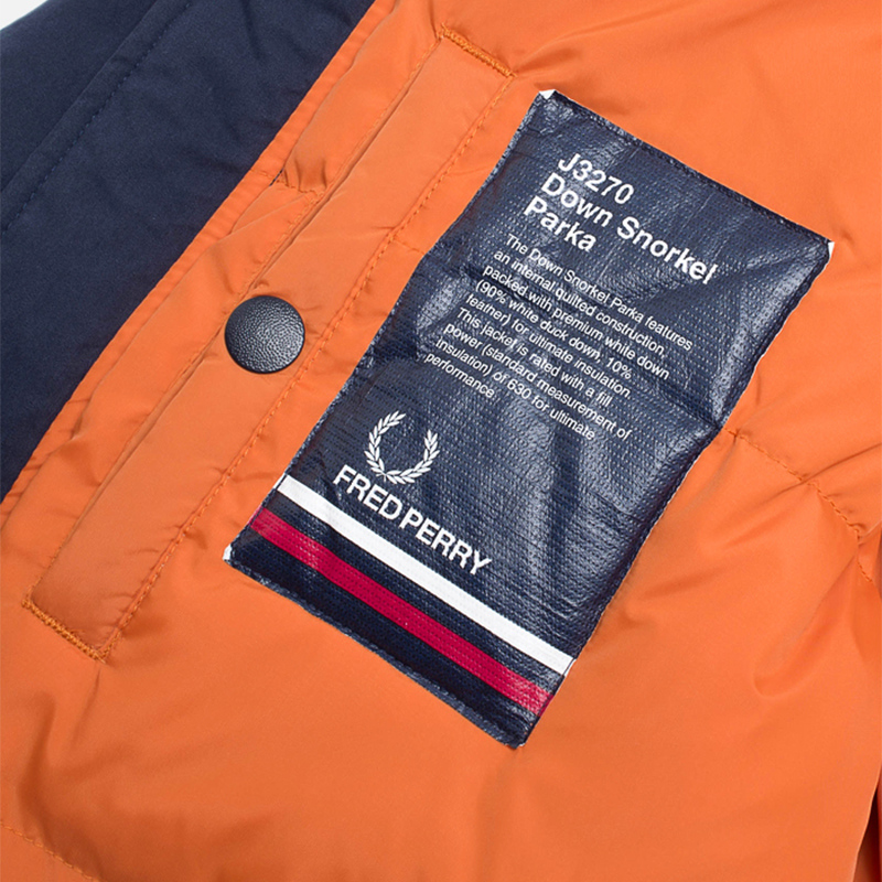 Fred Perry Мужская куртка Down Snorkel Parka
