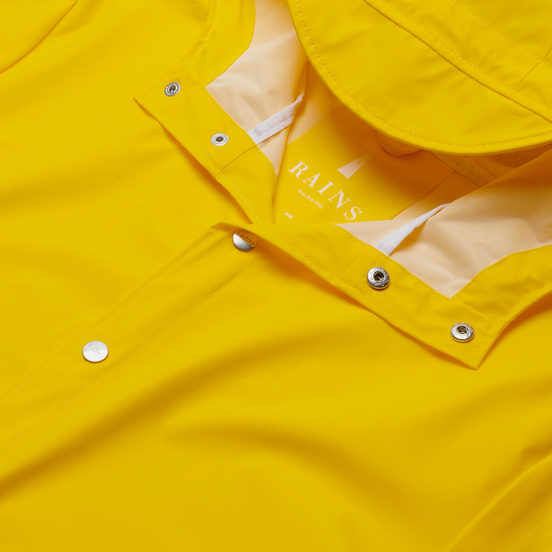 Мужская куртка дождевик Rains Long Jacket Yellow