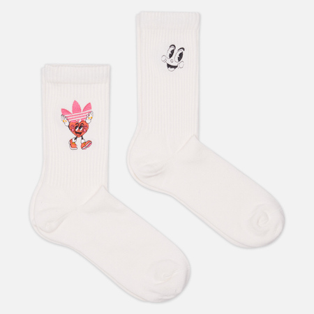   Brandshop Комплект носков adidas Originals x Made By Nelson Crew 2-Pack, цвет комбинированный, размер 43-45 EU