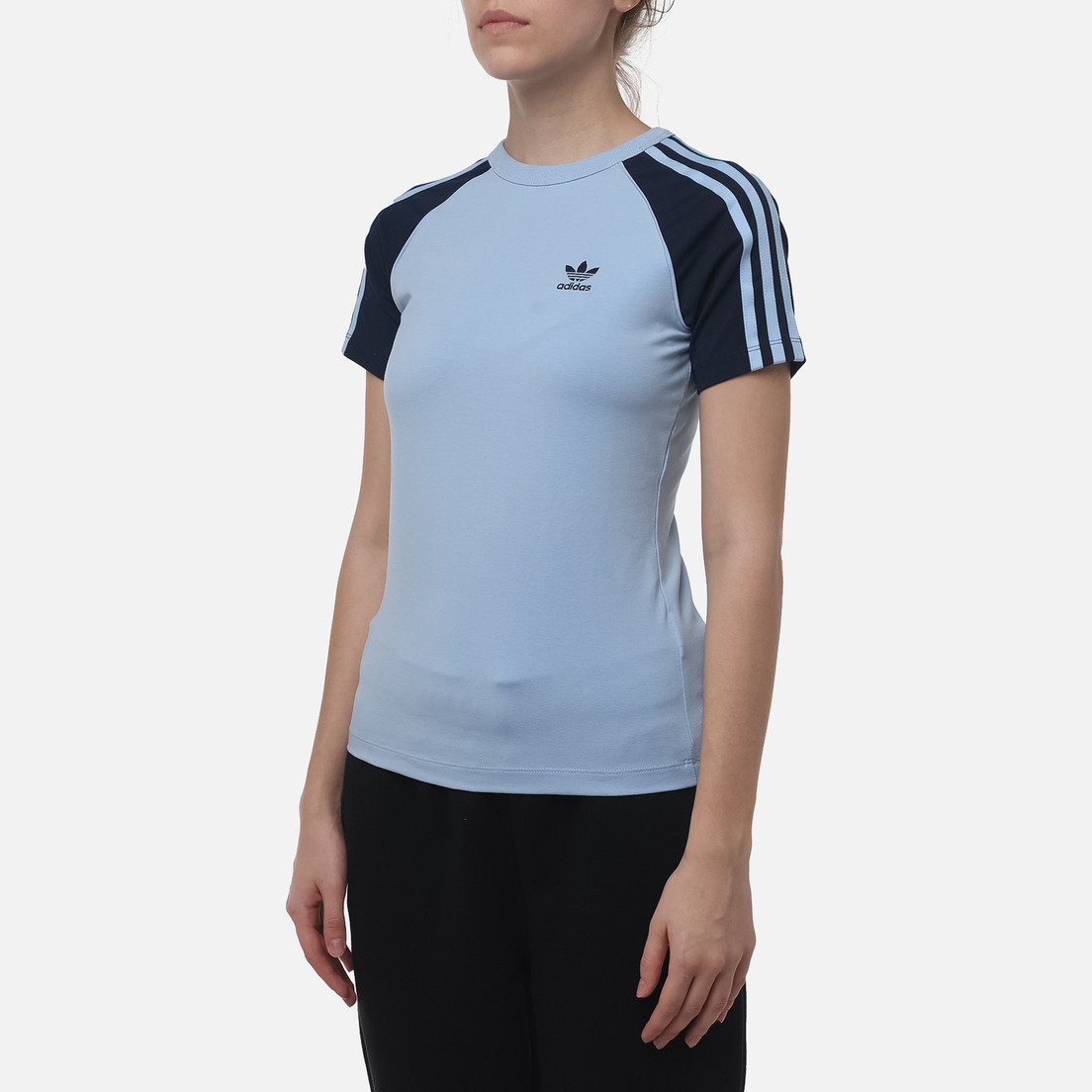 adidas Originals Женская футболка 3-Stripes Raglan Slim