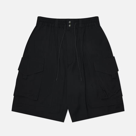  Мужские шорты Y-3 Rayon Twill, цвет чёрный, размер M