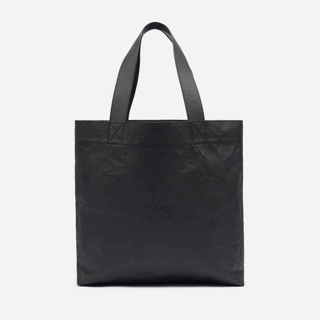 Y-3 Сумка Crinkled Leather Tote