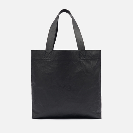   Brandshop Сумка Y-3 Crinkled Leather Tote, цвет чёрный