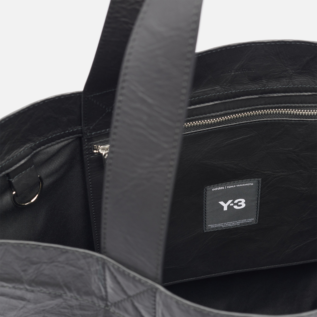 Y-3 Сумка Crinkled Leather Tote