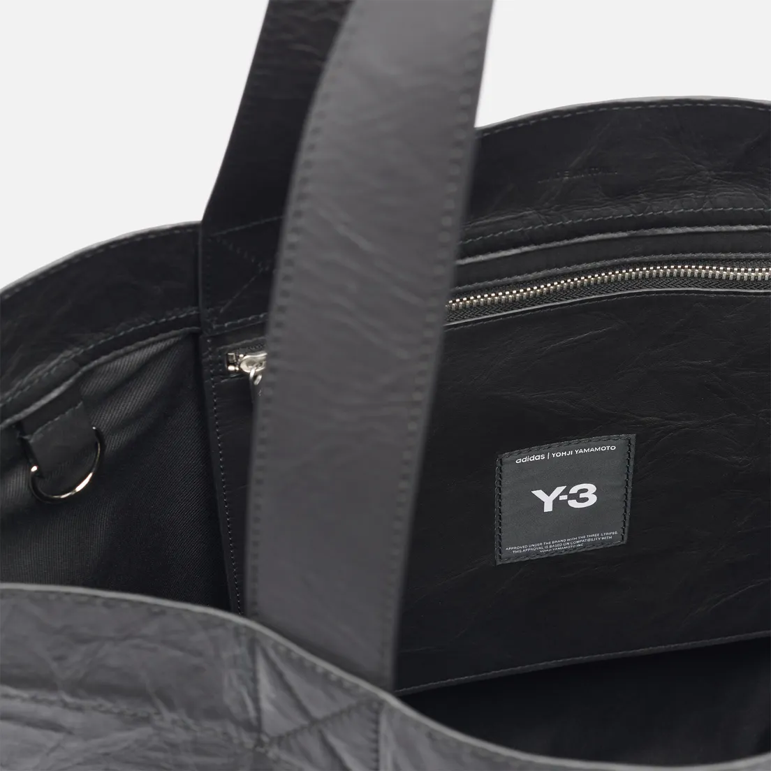 Y-3 Сумка Crinkled Leather Tote