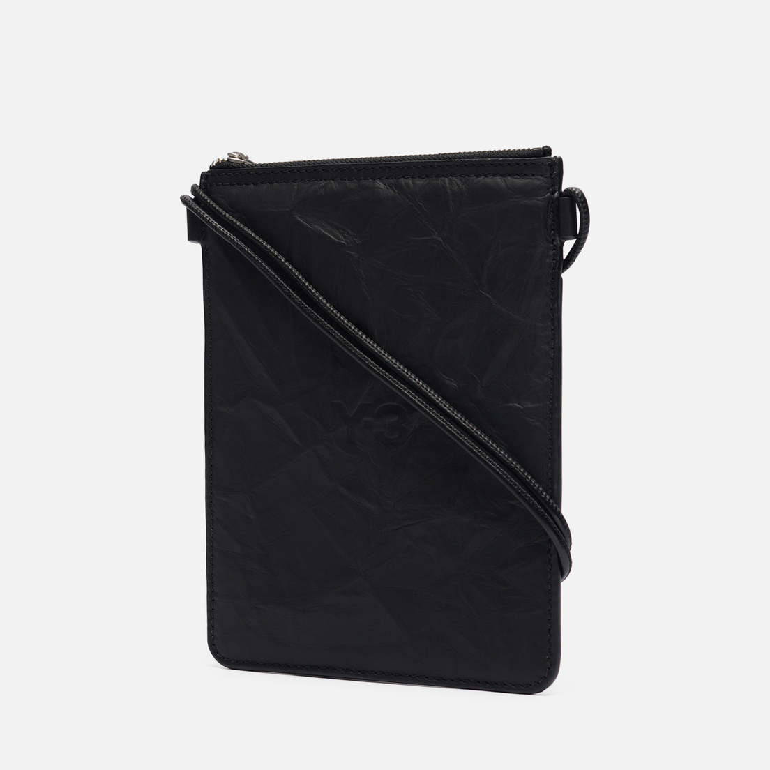 Y-3 Сумка Crinkled Leather Cross Body