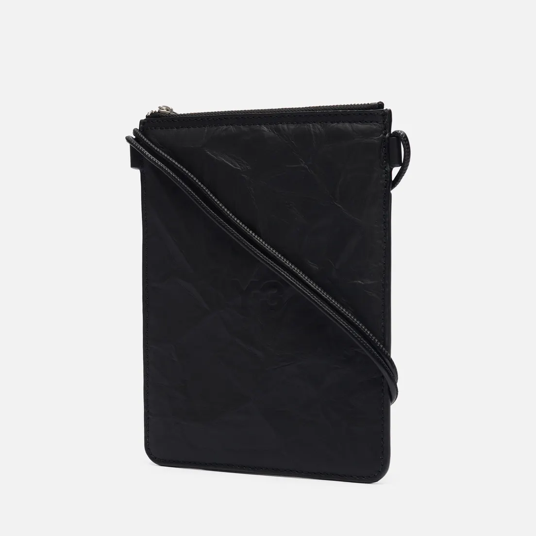 Y-3 Сумка Crinkled Leather Cross Body