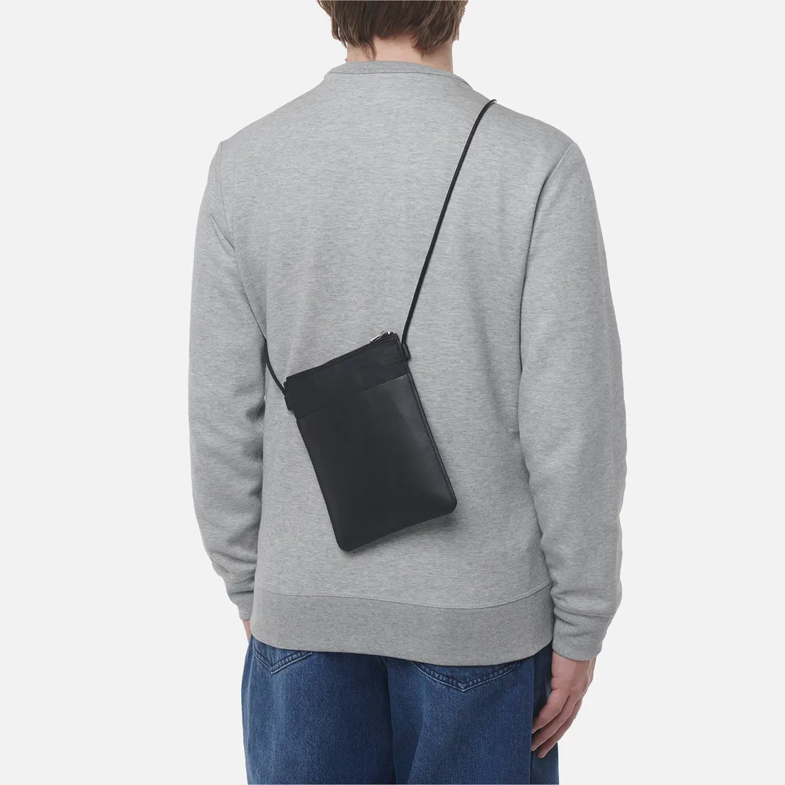 Y-3 Сумка Crinkled Leather Cross Body