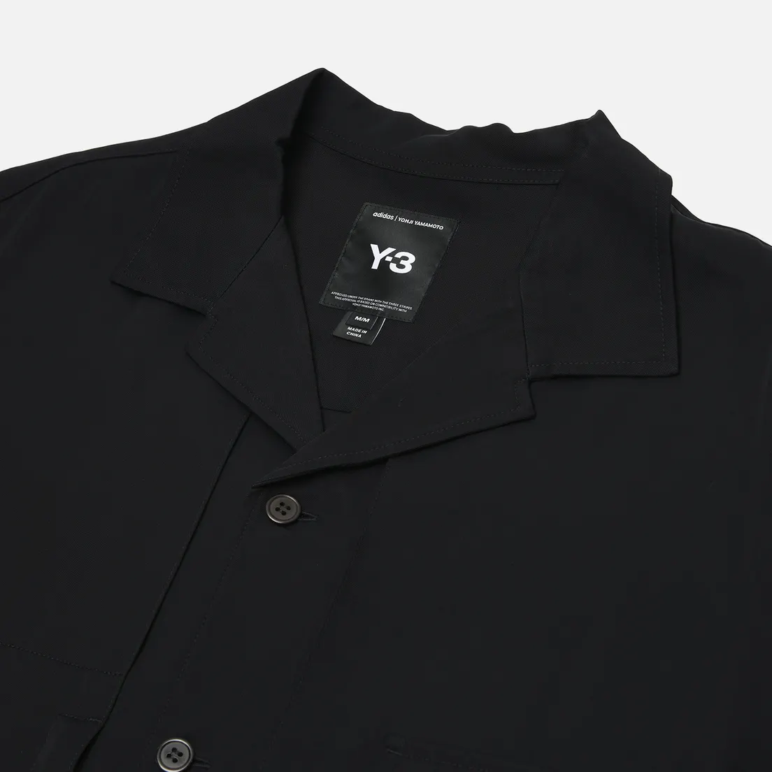 Y-3 Мужская рубашка Rayon Twill