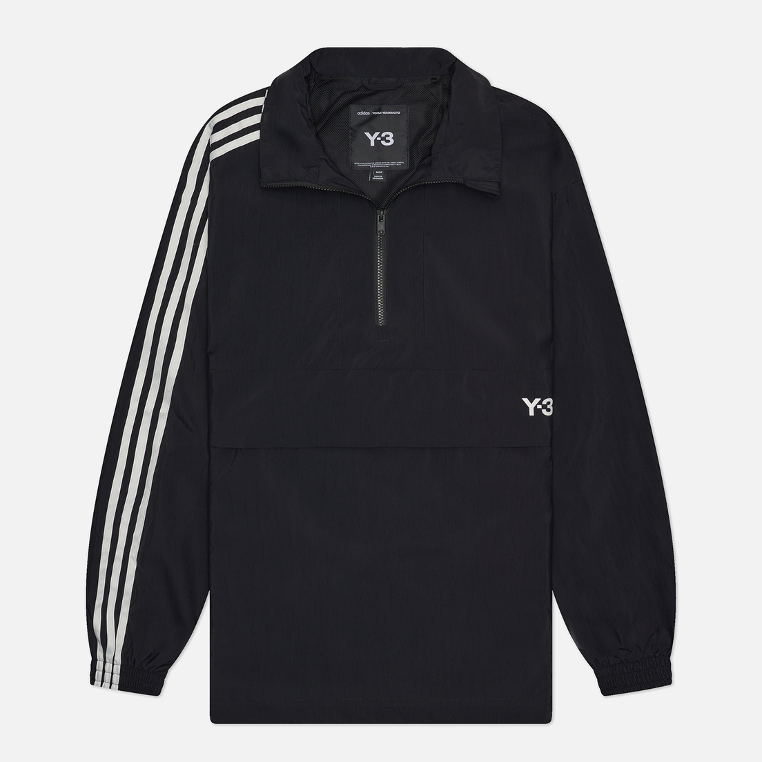 Y-3 Мужская куртка анорак 3-Stripes Nylon Shell 1/2 Zip