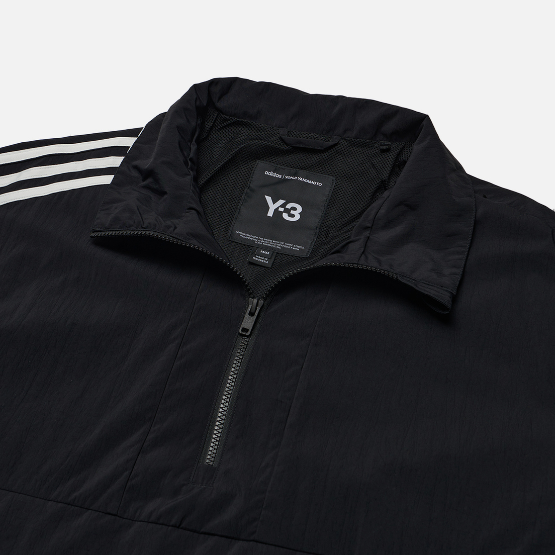 Y-3 Мужская куртка анорак 3-Stripes Nylon Shell 1/2 Zip