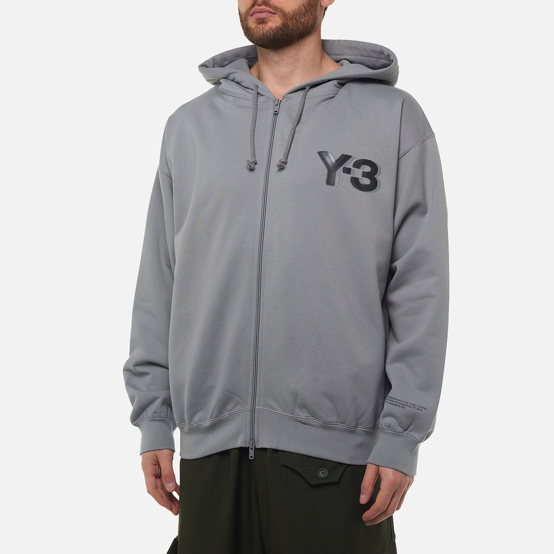 Y-3 Мужская толстовка Logo Zip Hoodie