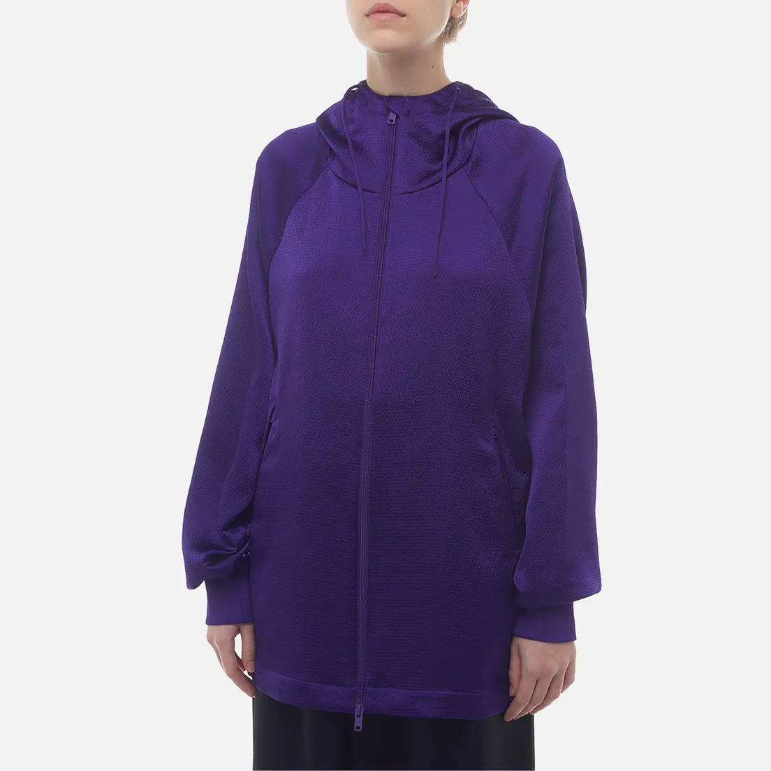 Y-3 Женская куртка ветровка Tech Seersucker Zip Hoodie