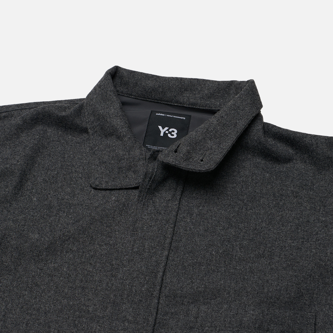 Y-3 Мужская рубашка Wool Flannel Overshirt