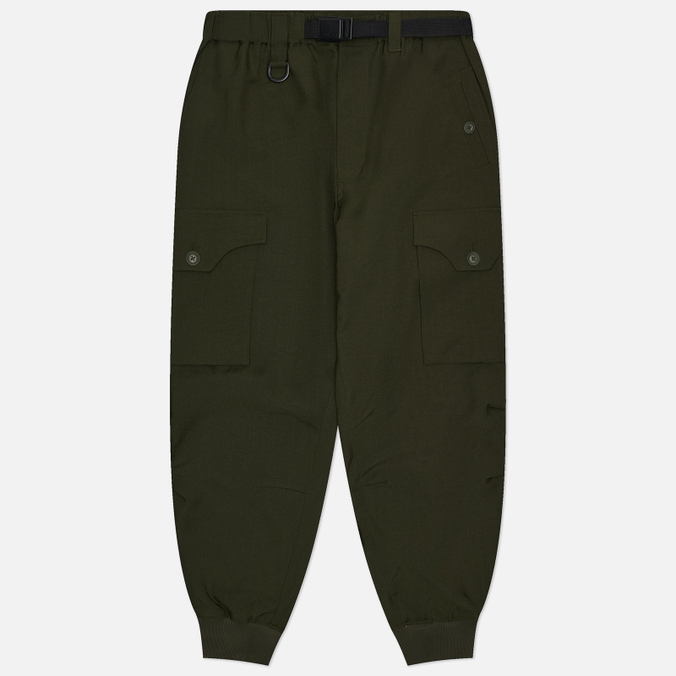 Мужские брюки Y-3 Sport Uniform Cuffed Cargo, цвет зелёный