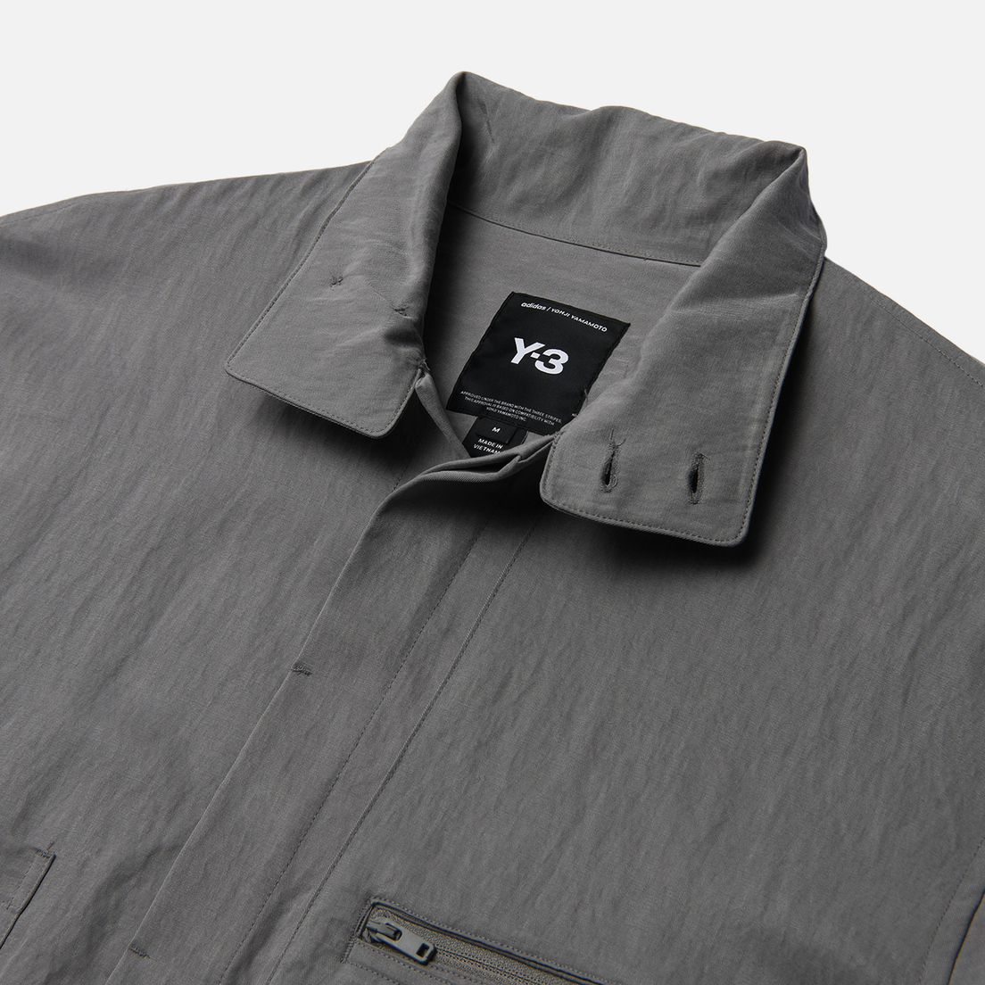 Y-3 Мужская рубашка Washed Twill Overshirt