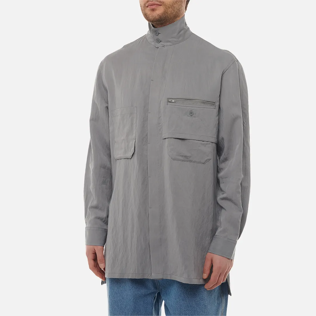 Y-3 Мужская рубашка Washed Twill Overshirt