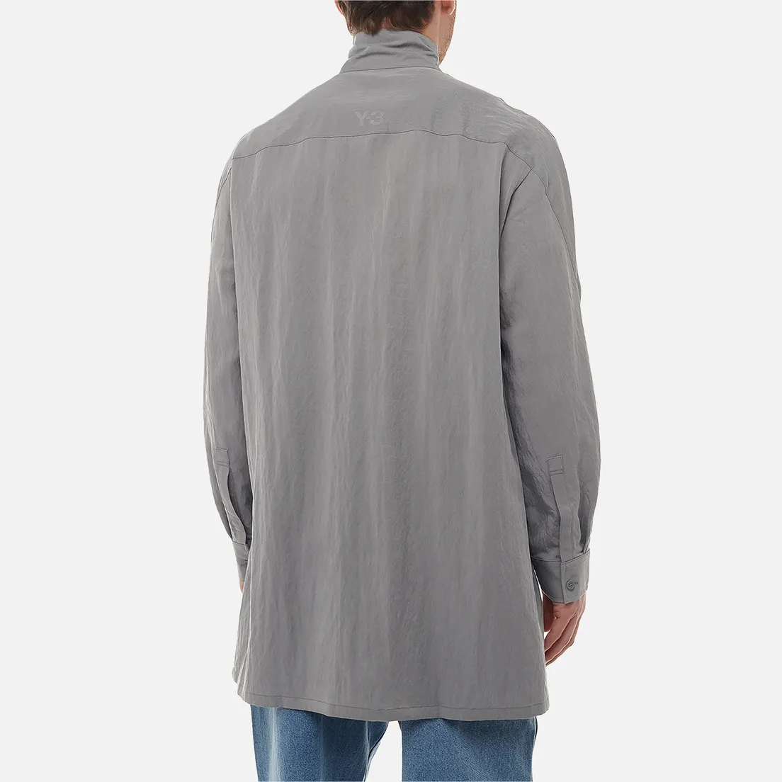 Y-3 Мужская рубашка Washed Twill Overshirt