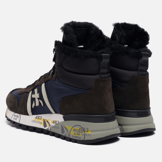 Мужские кроссовки Premiata Jeff 4274 Navy/Brown